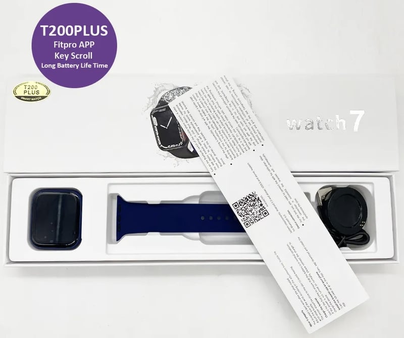 Smartwatch T200 Plus Serie 7 Azul Unisex