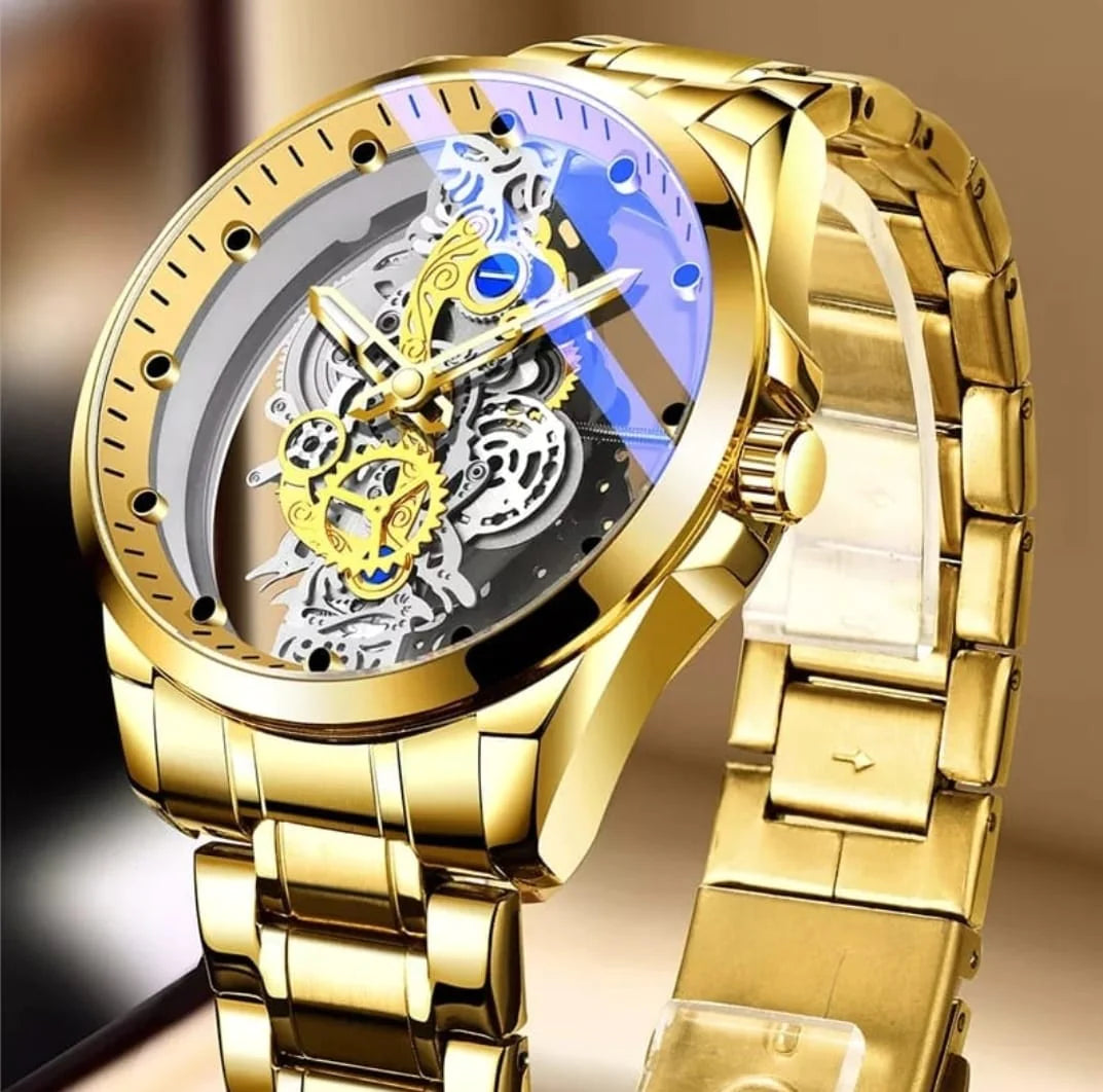 Reloj Vintage dorado ref 052